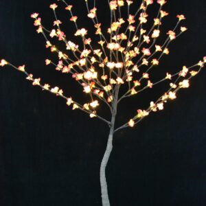 LED Blossom Plum Tree Light 3V Voltage With Base 52" 160LEDS