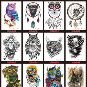 Colorful Temporary Tattoo Waterproof Series 1 - 21x15cm
