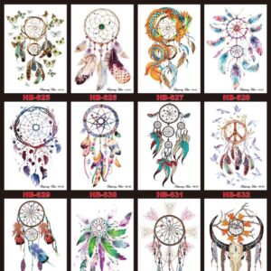Dreamcatcher Temporary Tattoo Waterproof Series 2 - 21x15cm