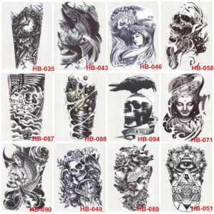 Arm Temporary Tattoo Waterproof Series 7 - 21x15cm