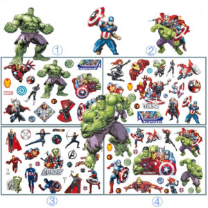 Superhero Avengers Temporary Tattoo Waterproof 10x16cm